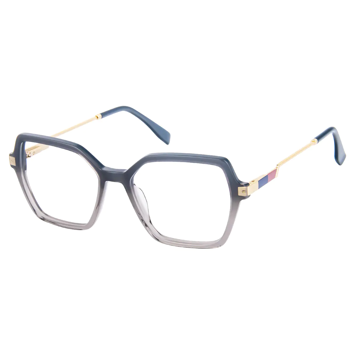 Square Black/Gray Eyeglasses