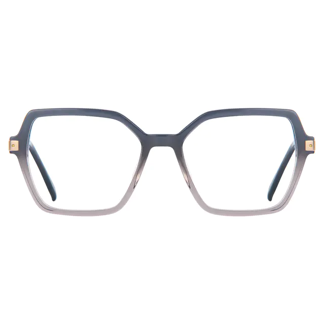 Square Black/Gray Eyeglasses