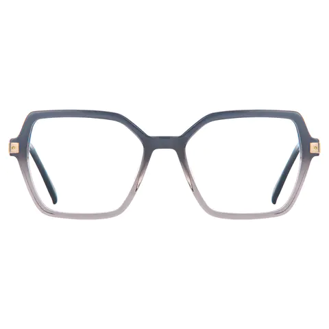 Square Black/Gray Eyeglasses