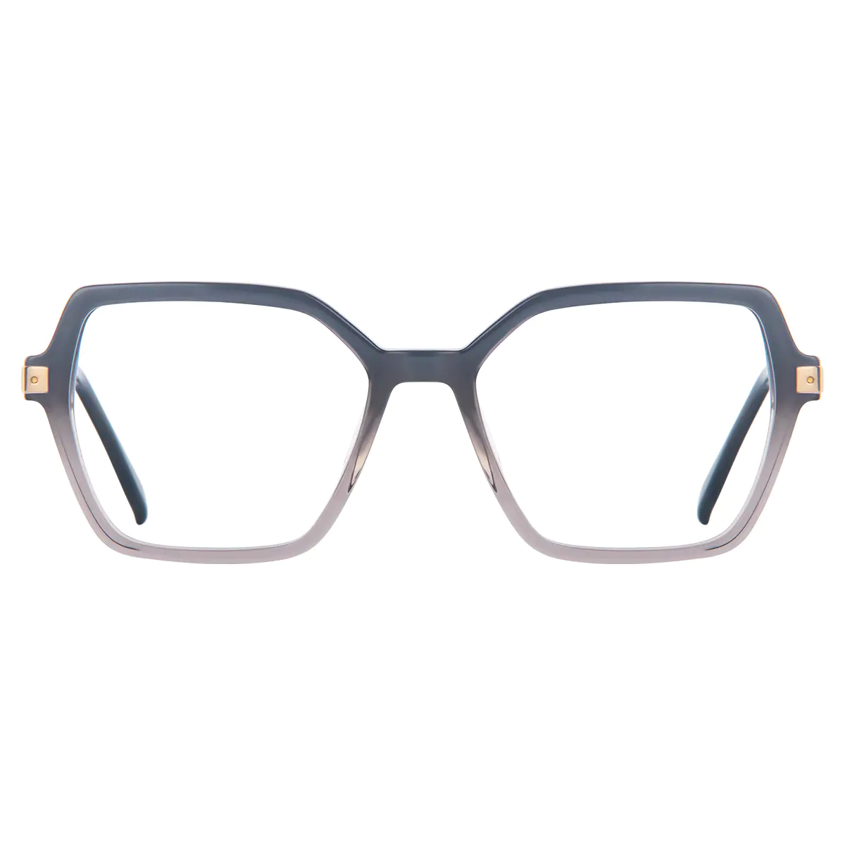 Square Black/Gray Eyeglasses