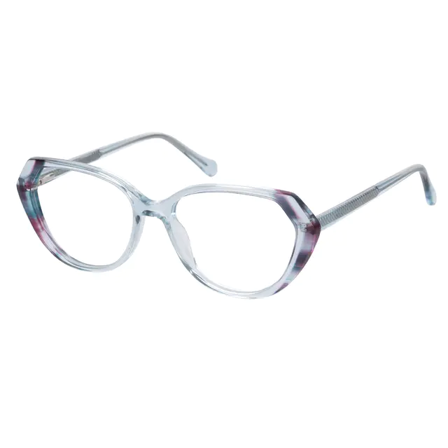 Geometric Clear Eyeglasses