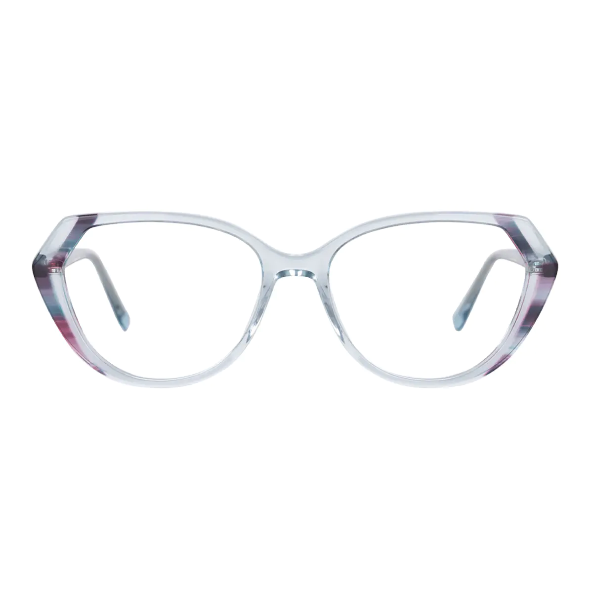 Geometric Clear Eyeglasses