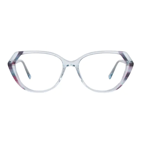 Geometric Clear Eyeglasses