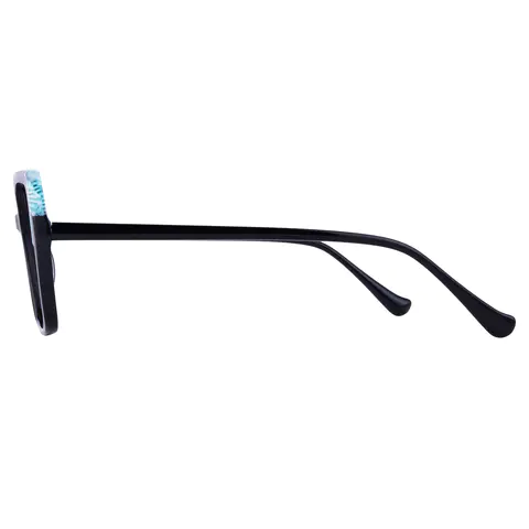Geometric Black Eyeglasses