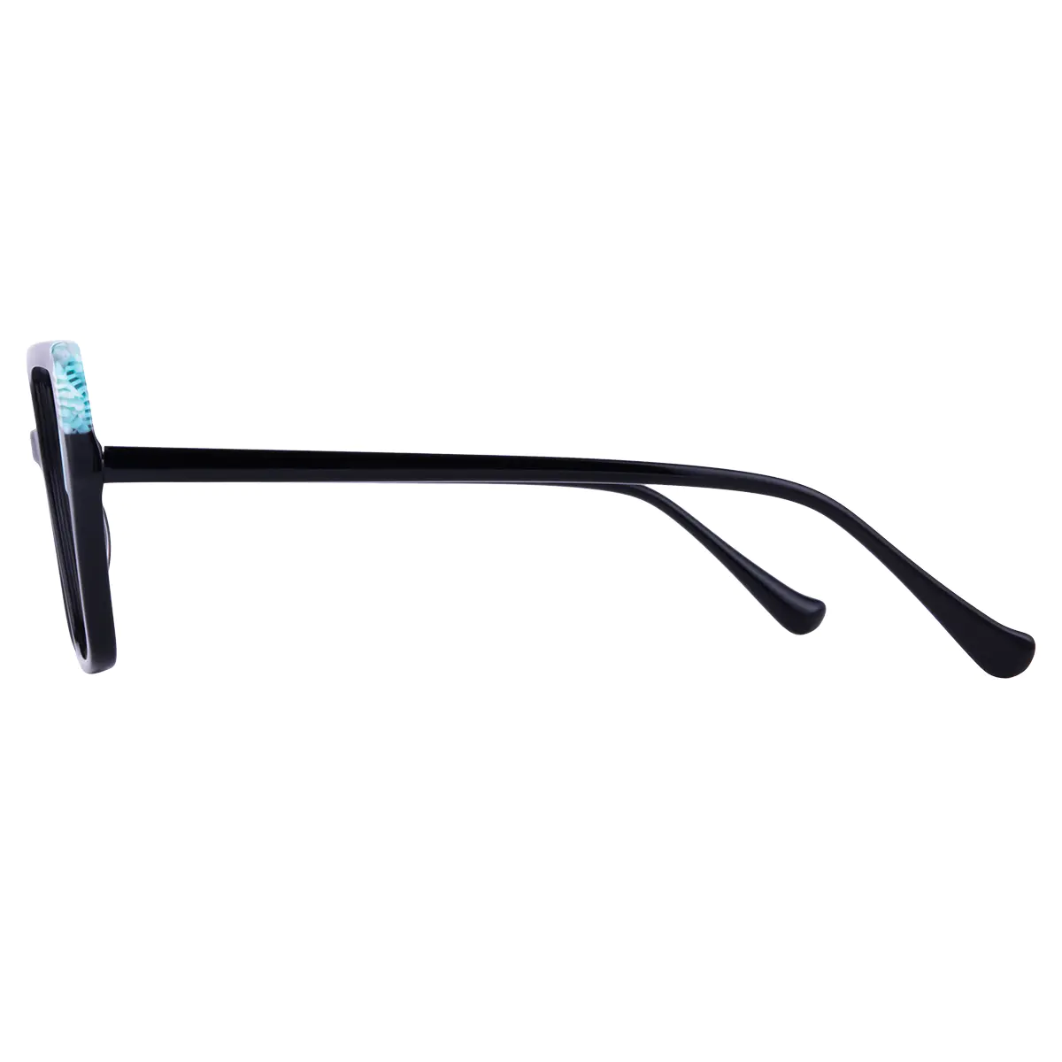 Geometric Black Eyeglasses