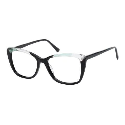 Square Clear/Black Eyeglasses
