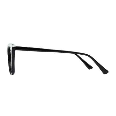 Square Clear/Black Eyeglasses