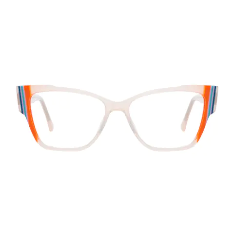 Rectangle Cream Eyeglasses