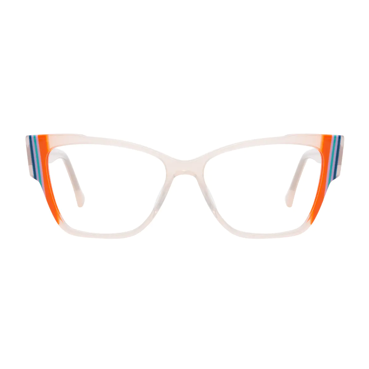 Rectangle Cream Eyeglasses