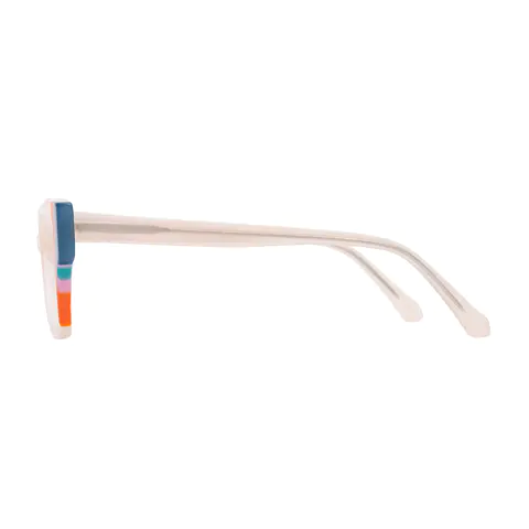 Rectangle Cream Eyeglasses