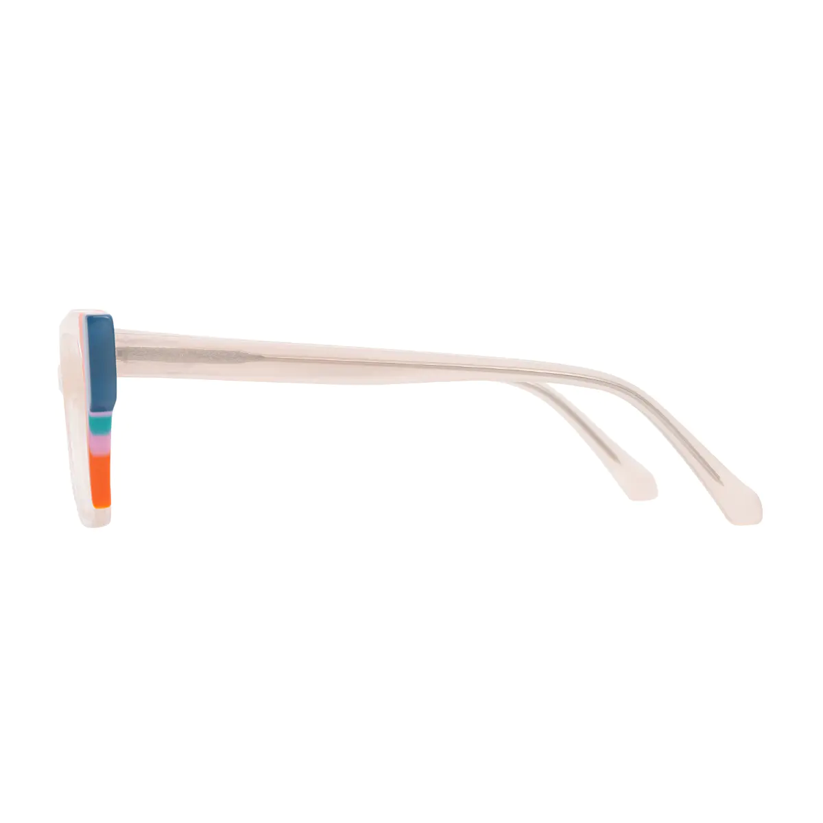 Rectangle Cream Eyeglasses