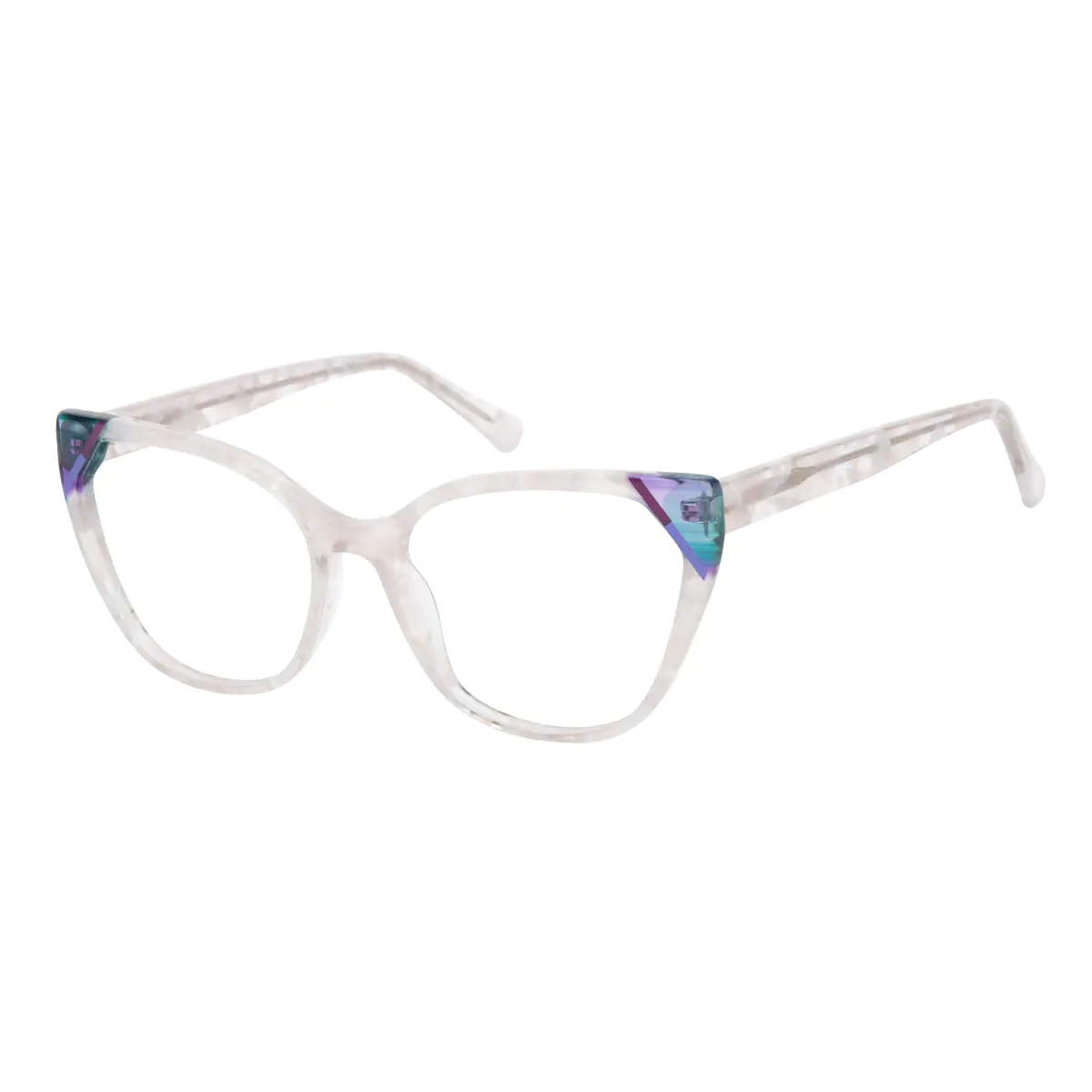 Cat-eye Clear Eyeglasses