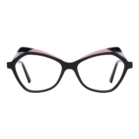 Geometric Black Eyeglasses
