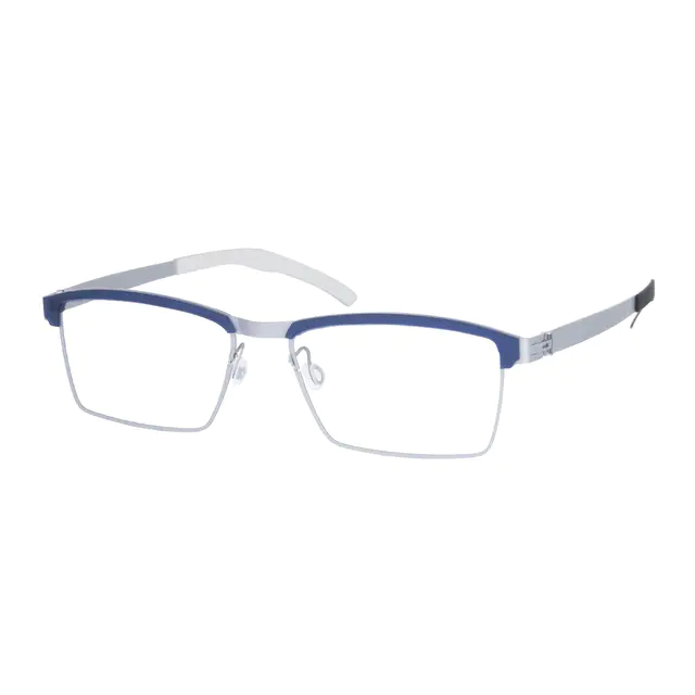 Browline Blue/Silver Eyeglasses