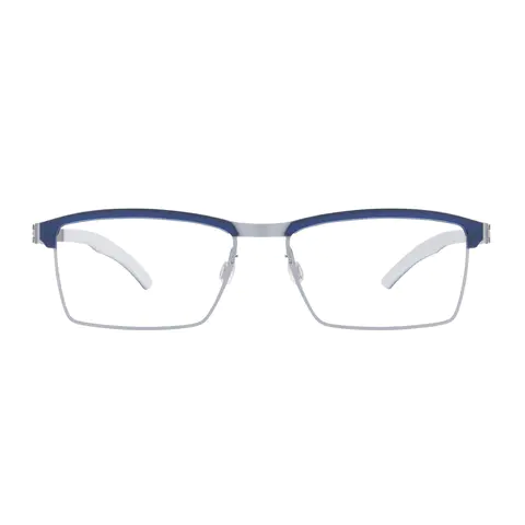 Browline Blue/Silver Eyeglasses