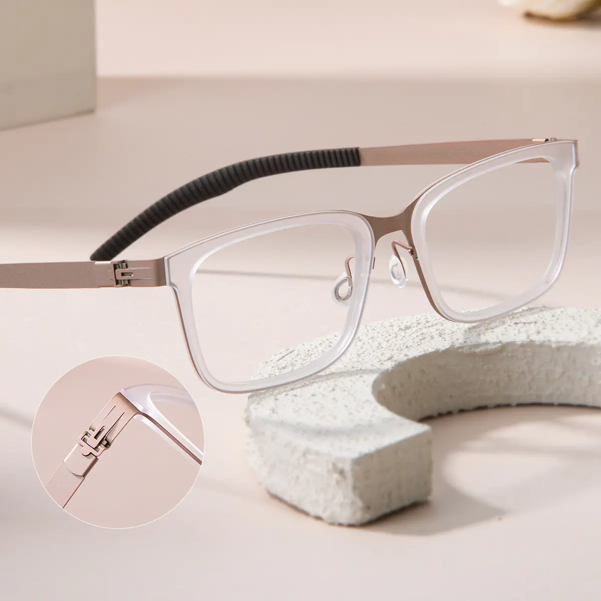Rectangle Clear Eyeglasses