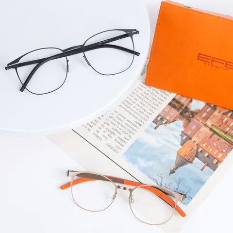Round Gold Eyeglasses