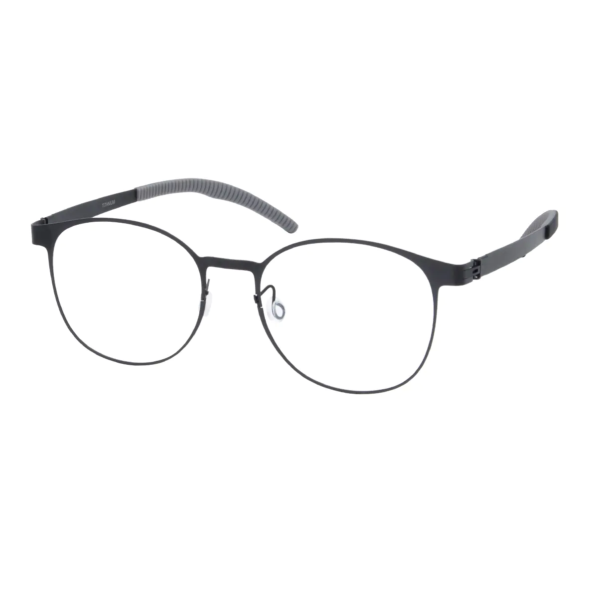 Round Black Eyeglasses