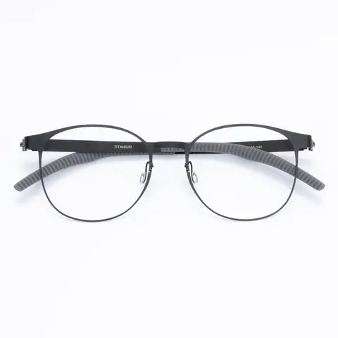 Round Black Eyeglasses