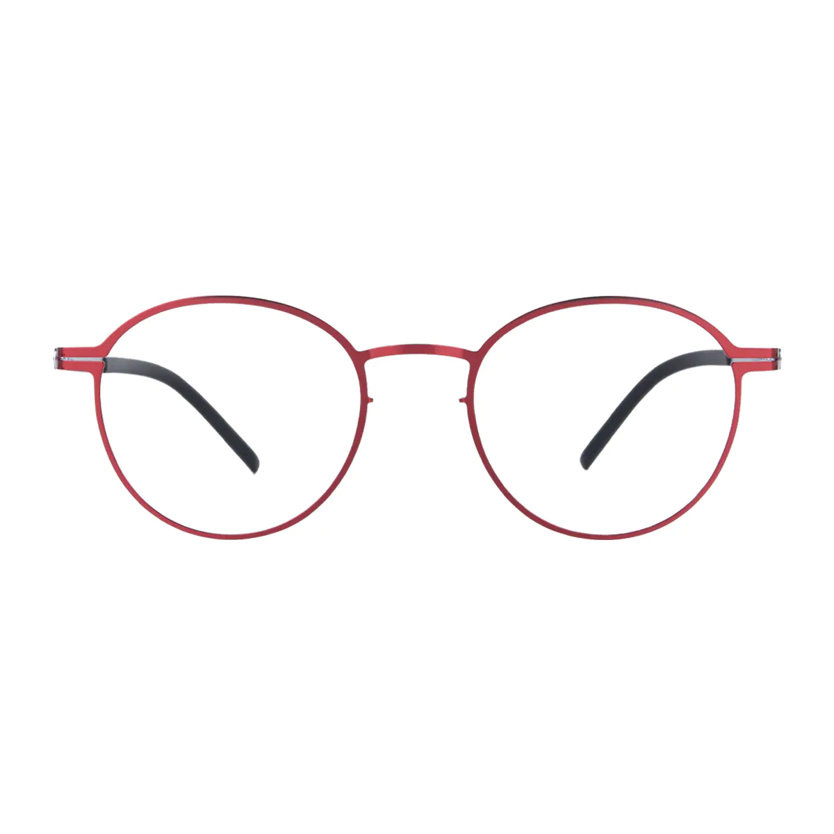 Round Red Eyeglasses
