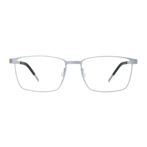 Rectangle Silver Eyeglasses
