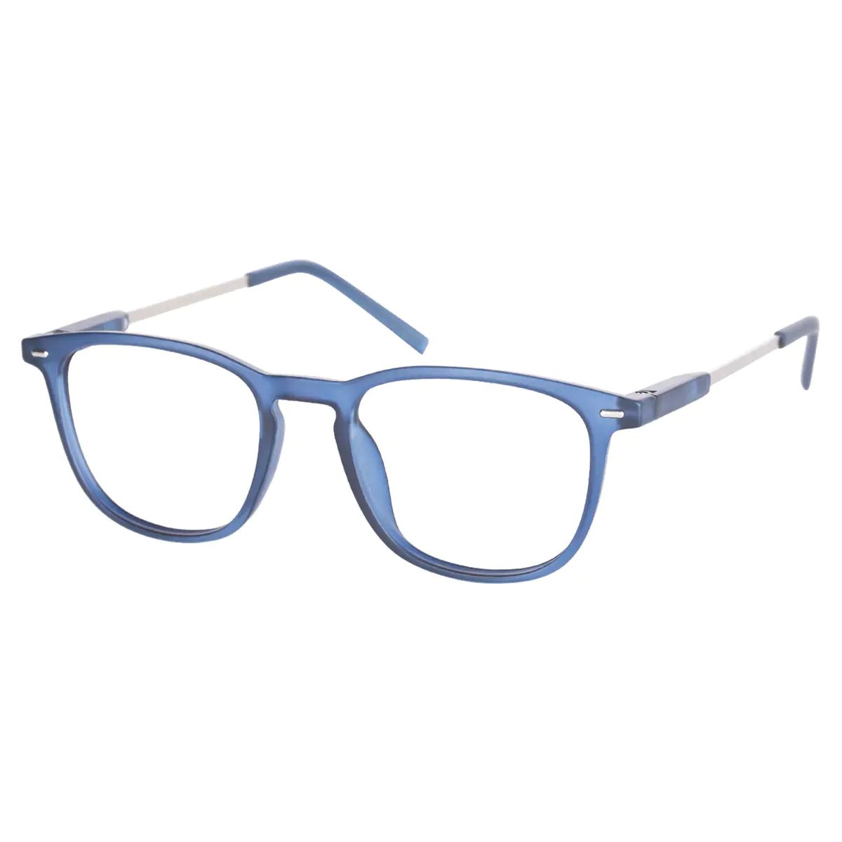 Square Blue Reading Glasses