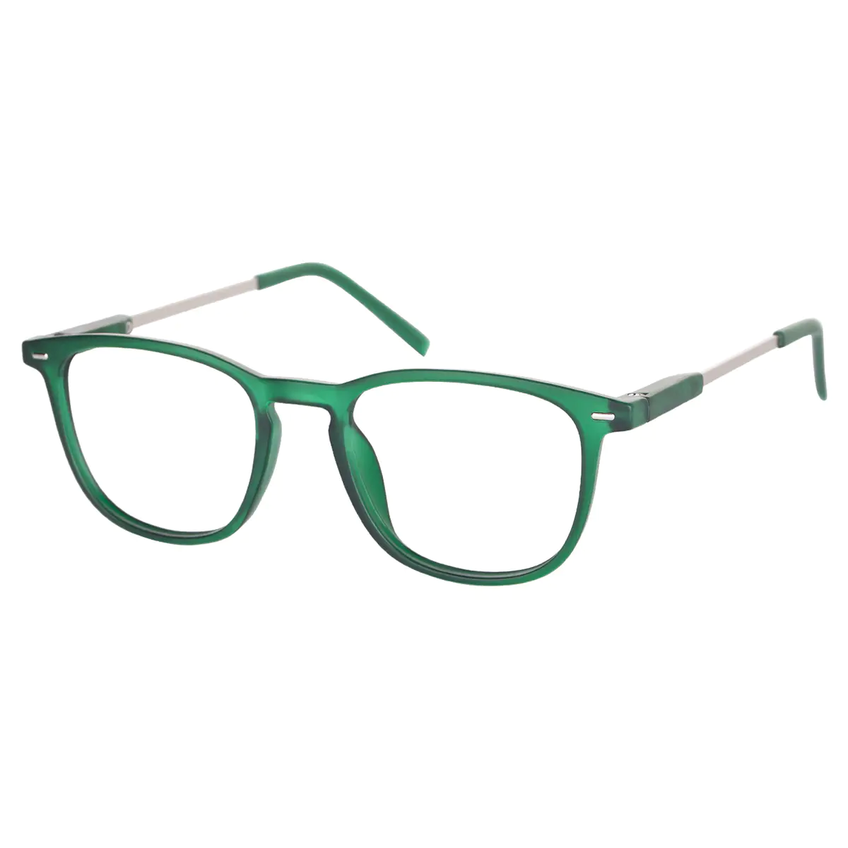 Square Green Reading Glasses