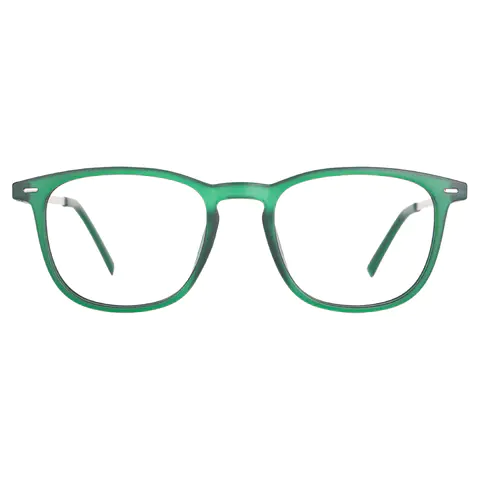 Square Green Reading Glasses