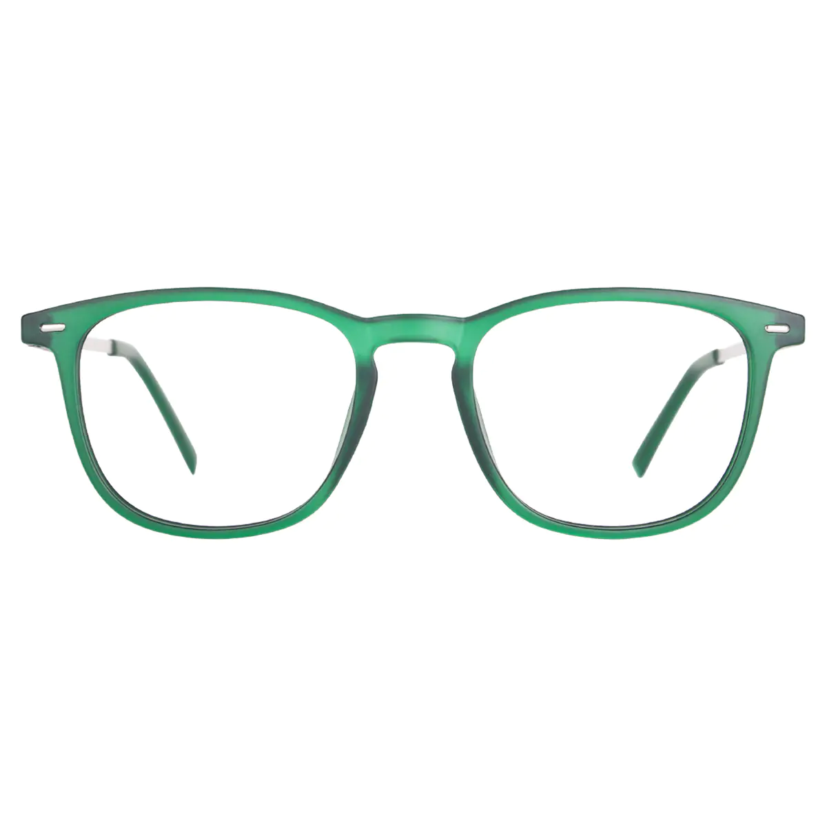 Square Green Reading Glasses