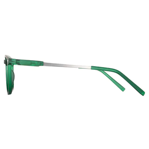 Square Green Reading Glasses