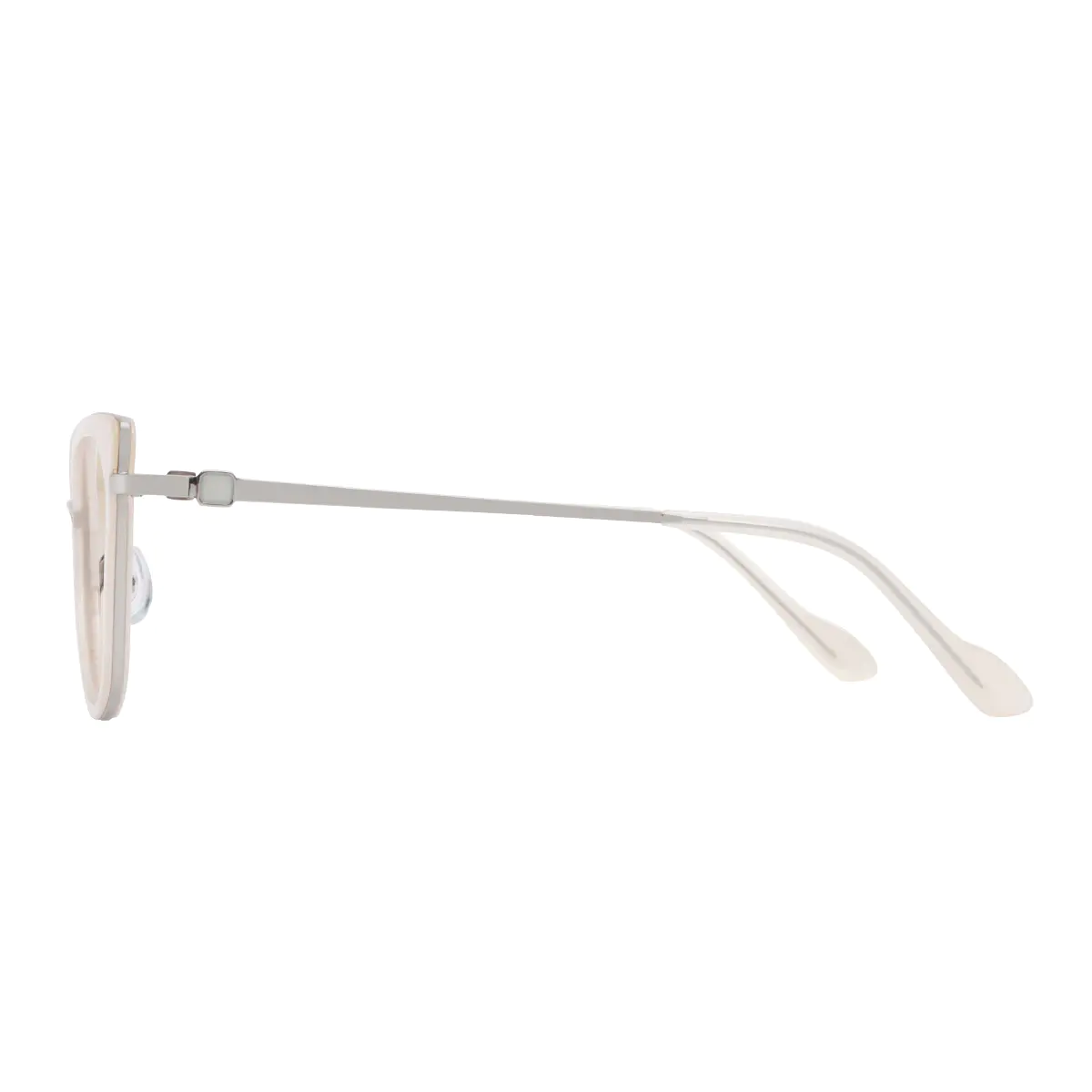Cat-eye White Eyeglasses