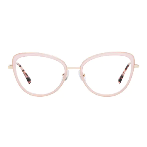 Round Pink Eyeglasses