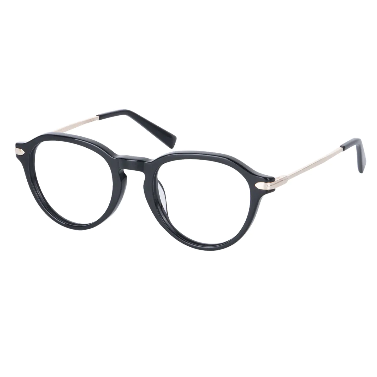 Oval Black Eyeglasses
