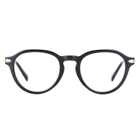 Oval Black Eyeglasses