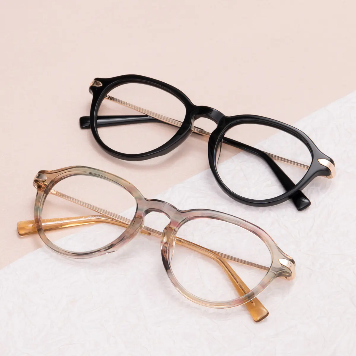 Oval Black Eyeglasses