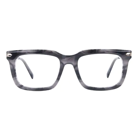 Rectangle Grey Eyeglasses