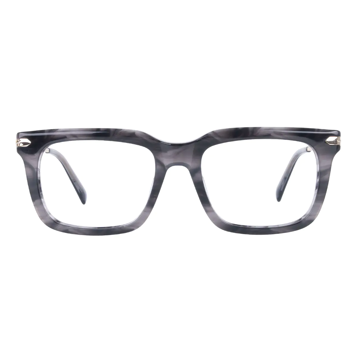 Rectangle Grey Eyeglasses