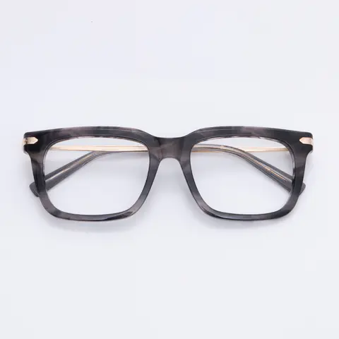 Rectangle Grey Eyeglasses