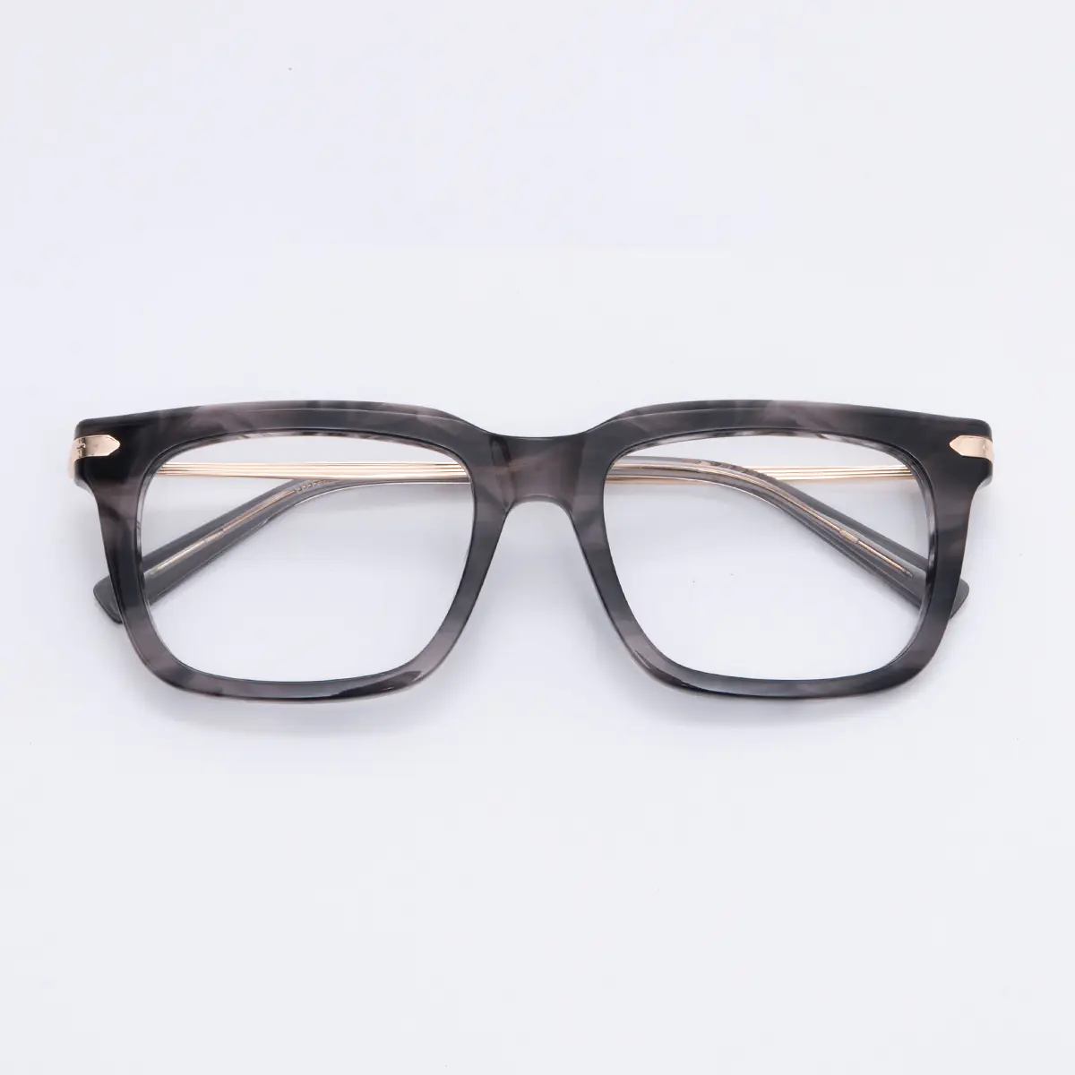 Rectangle Grey Eyeglasses