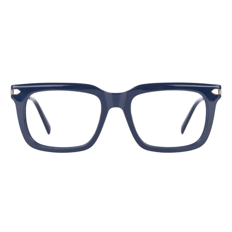 Rectangle Blue Eyeglasses
