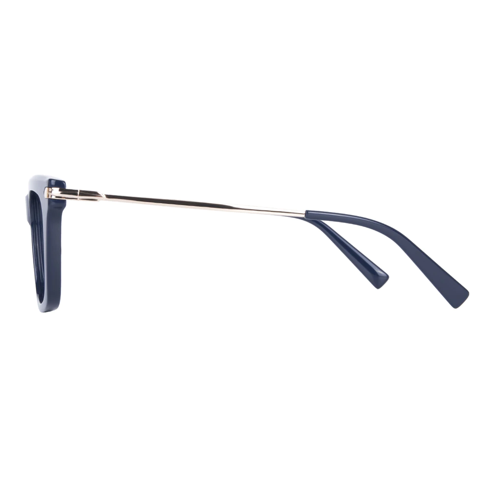 Rectangle Blue Eyeglasses