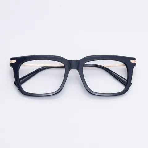Rectangle Blue Eyeglasses