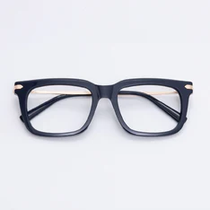 Rectangle Blue Eyeglasses