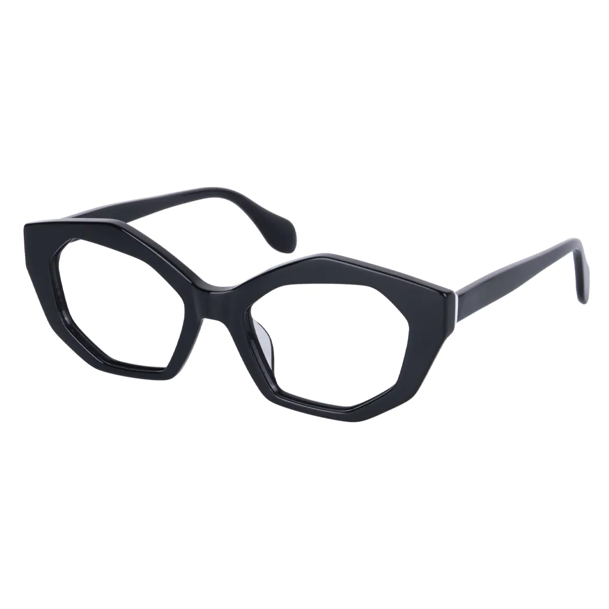 Geometric Black Eyeglasses