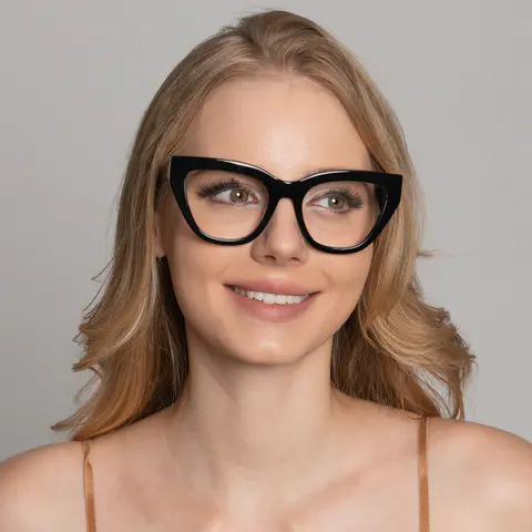 Cat-eye Black Eyeglasses