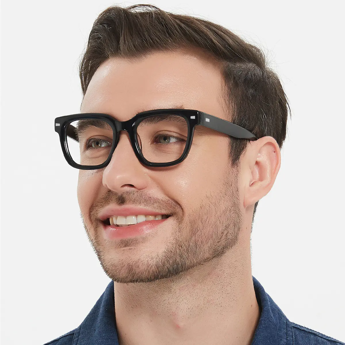 Square Black Eyeglasses