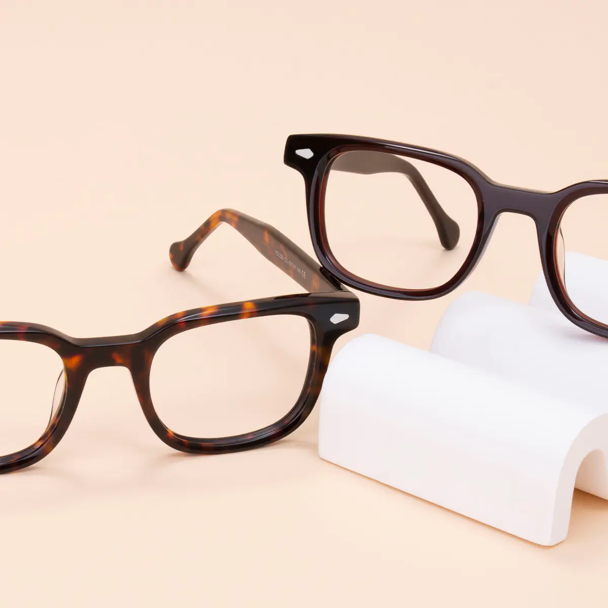 Rectangle Tortoiseshell Eyeglasses