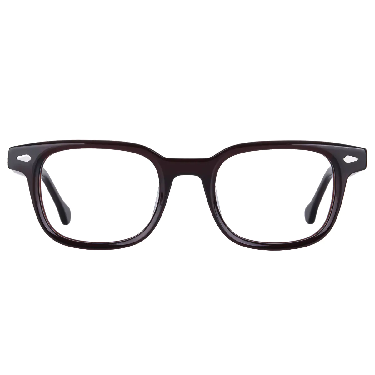 Rectangle Brown Eyeglasses