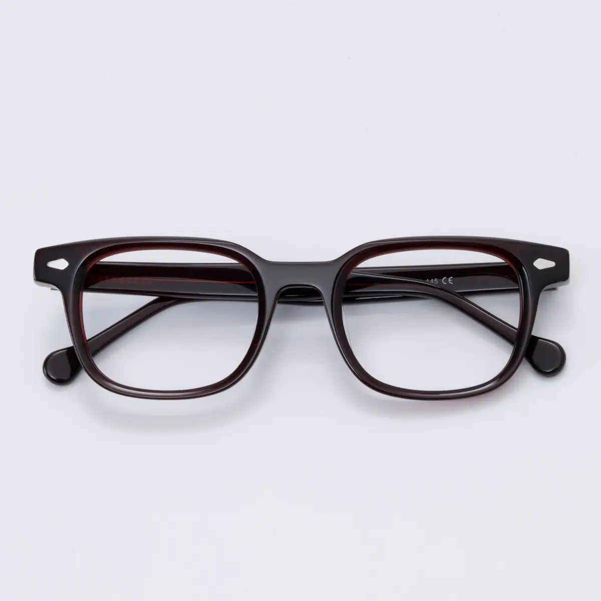 Rectangle Brown Eyeglasses