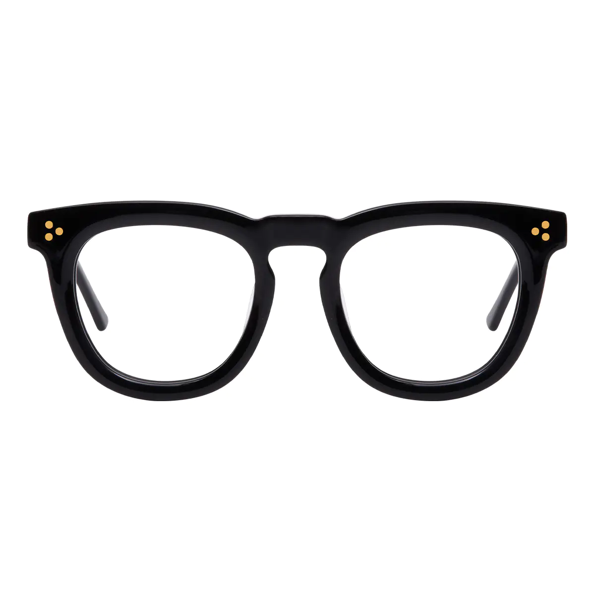 Round Black Eyeglasses